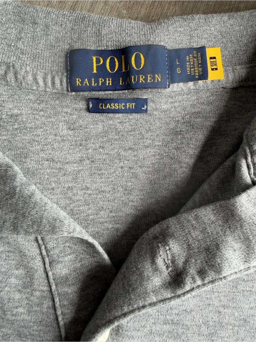 Polo Ralph Lauren Soft Cotton Polo Shirt Men’s Sz L Steel Heather Short Sleeve